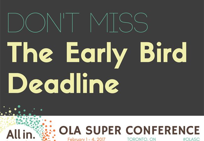 Early Bird Deadline Banner